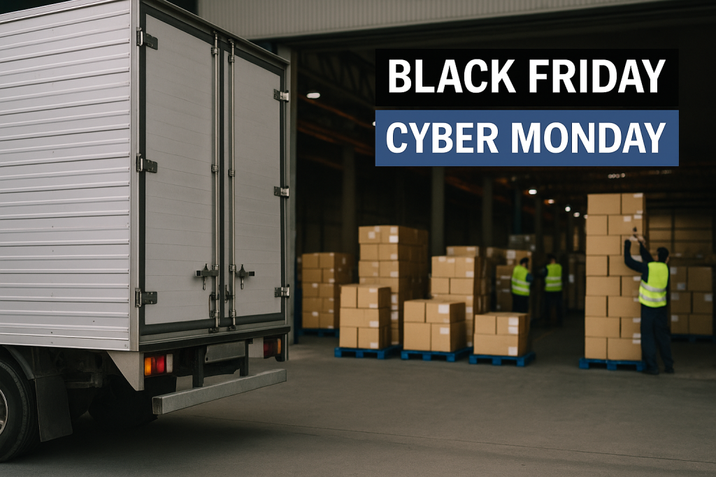 Last-mile delivery volume increase during Black Friday and Cyber Monda
